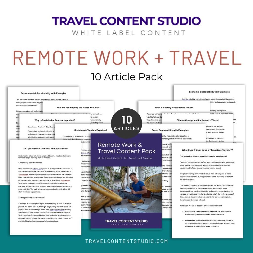 Remote Work & Travel Articles White Label Content